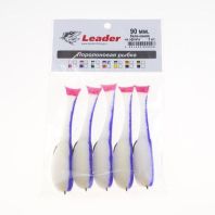 Рыбка поролоновая на офсетном крючке "Leader" 120 мм (упак. 5шт.) 